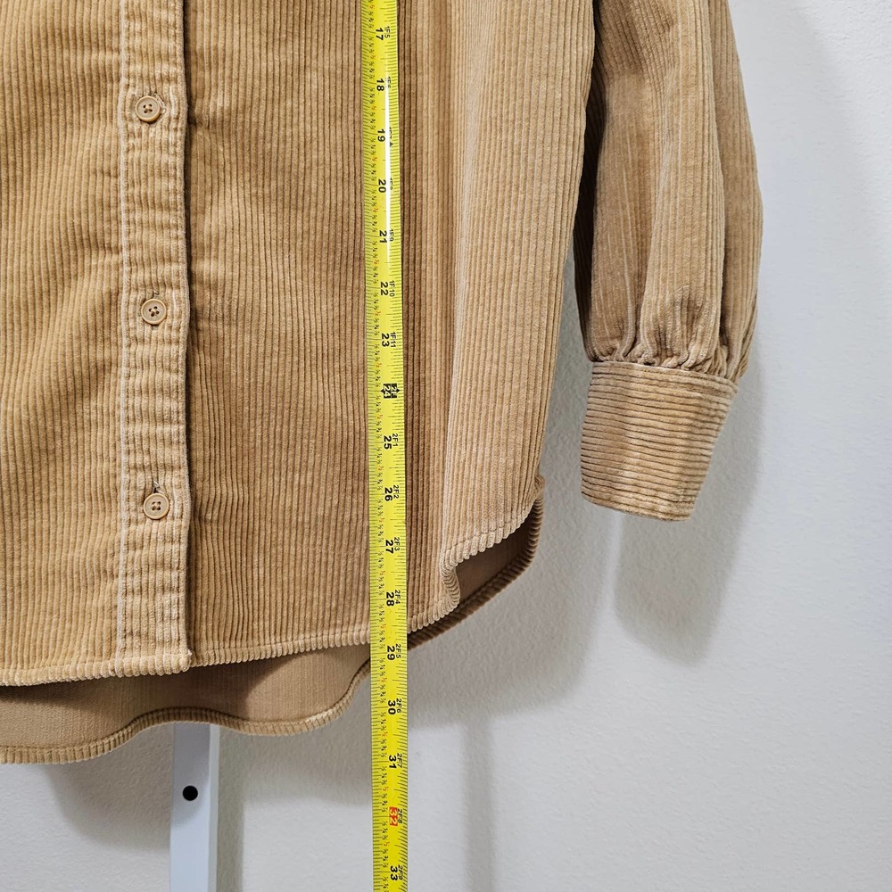 LEVI'S Remi Tan Colored Button Down Long Sleeve Corduroy Shirt sz S - Picture 10 of 11